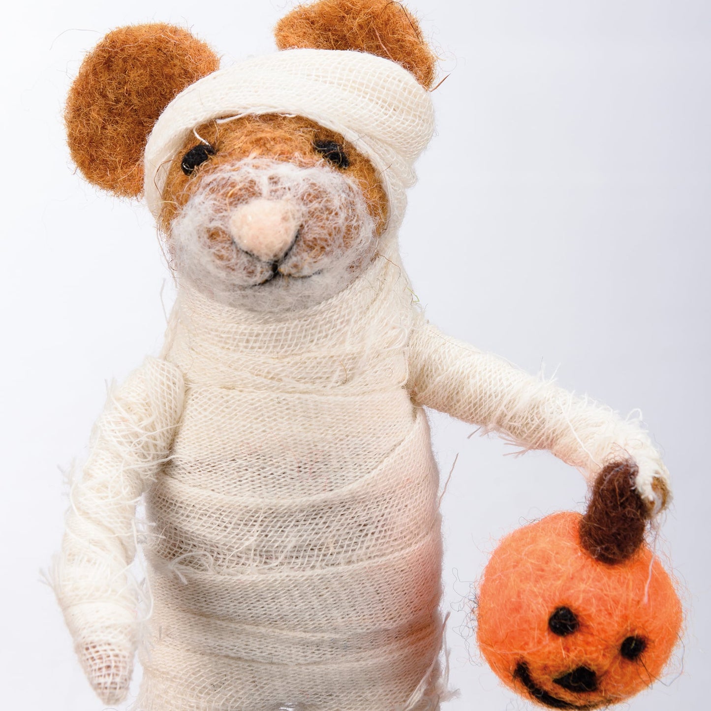 Mummy Felt Mouse Critter