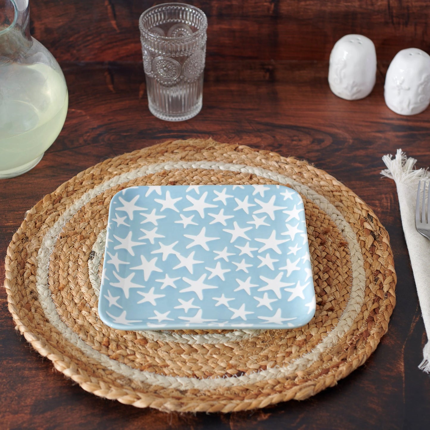 Starfish Trinket Plate - Stoneware