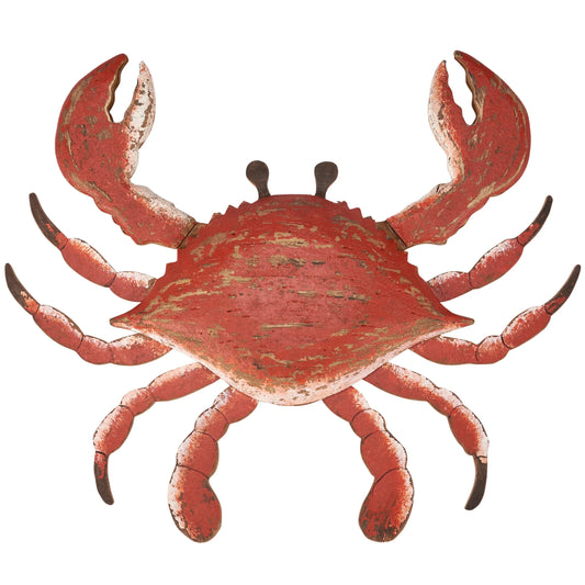 Wooden Crab Wall Decor