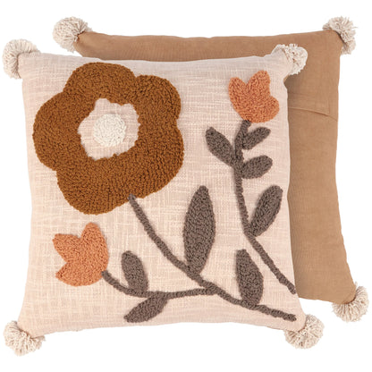 Marigold Blooms Throw Pillow