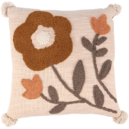 Marigold Blooms Throw Pillow