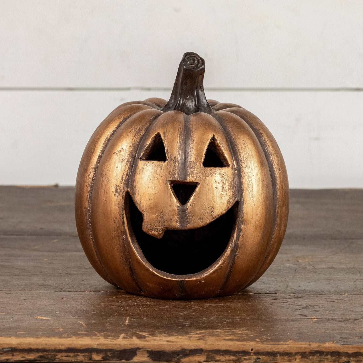8" Gold Big Mouth Pumpkin
