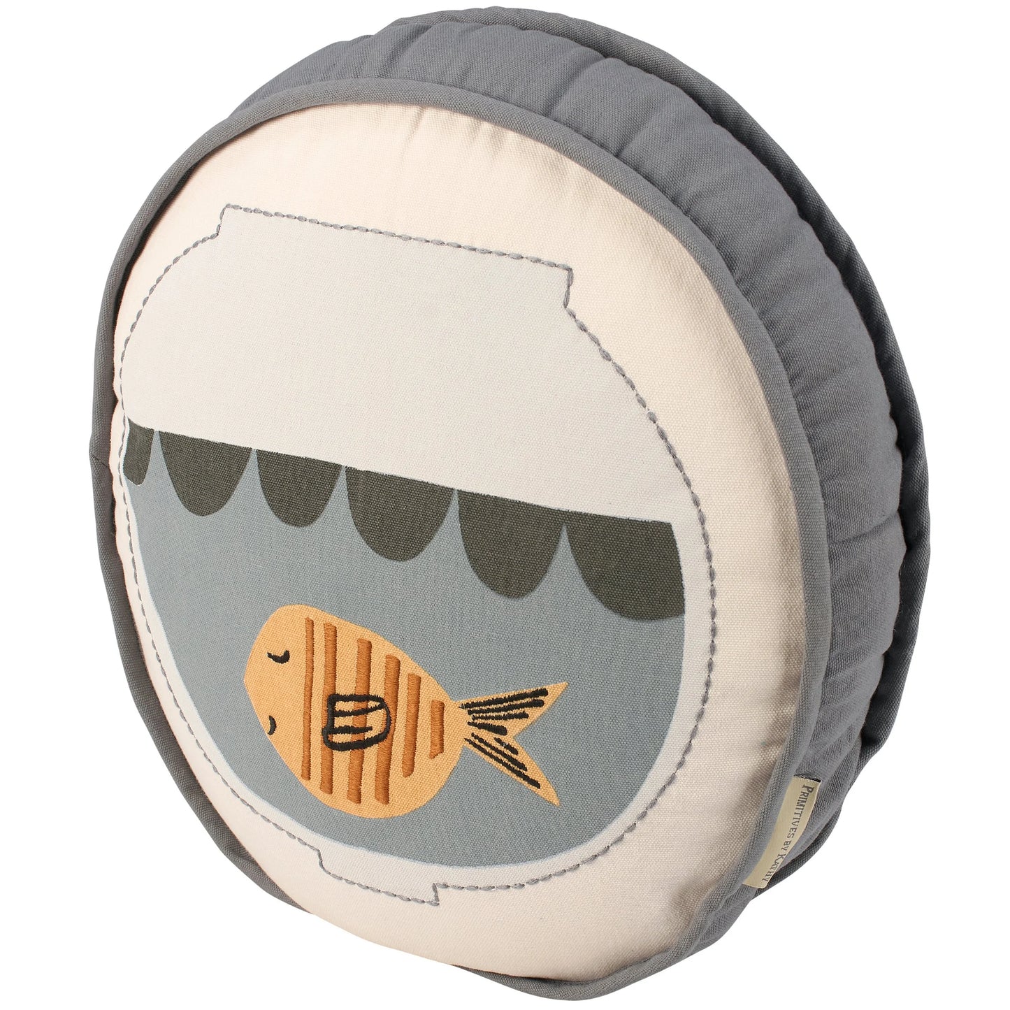 Goldie the Goldfish Round Throw Pillow