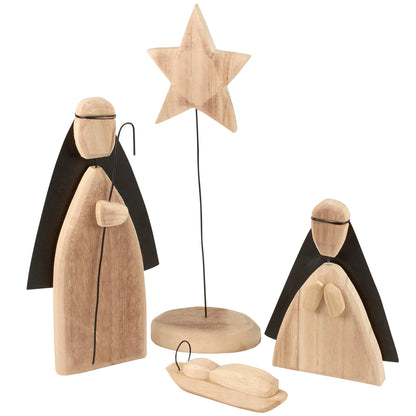Carved Holy Family Sitter Set