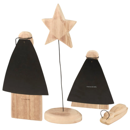 Carved Holy Family Sitter Set