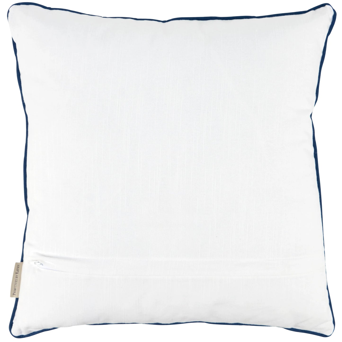 Indigo Blue Floral Throw Pillow