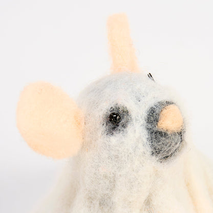 Ghost Felt Mouse Critter