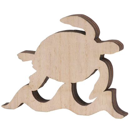 Wooden 3D Sea Turtle Tabletop Decor