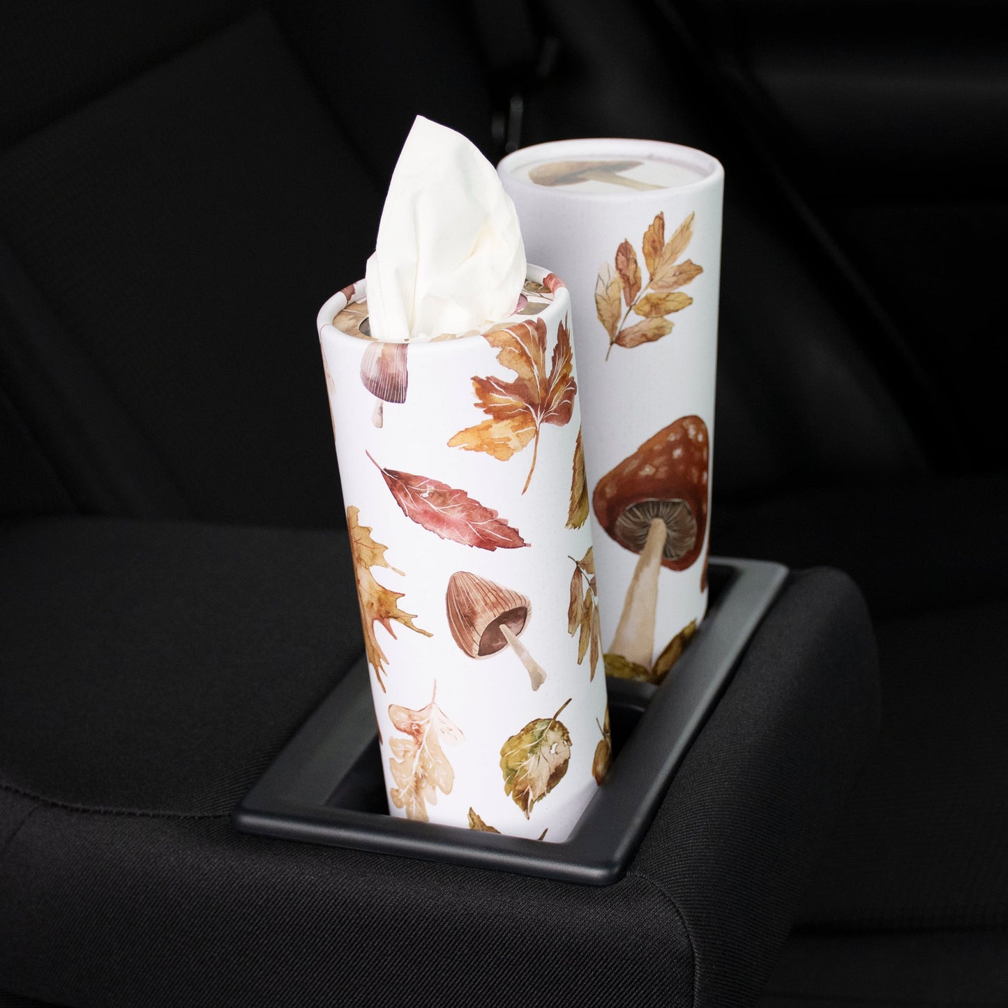 Mushroom Harvest Tissue Box - Great for Car Cup Holders