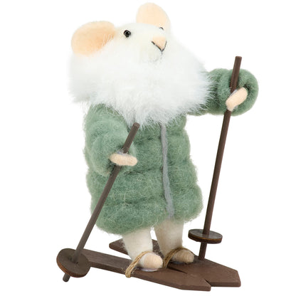 Skier Felt Mouse Critter
