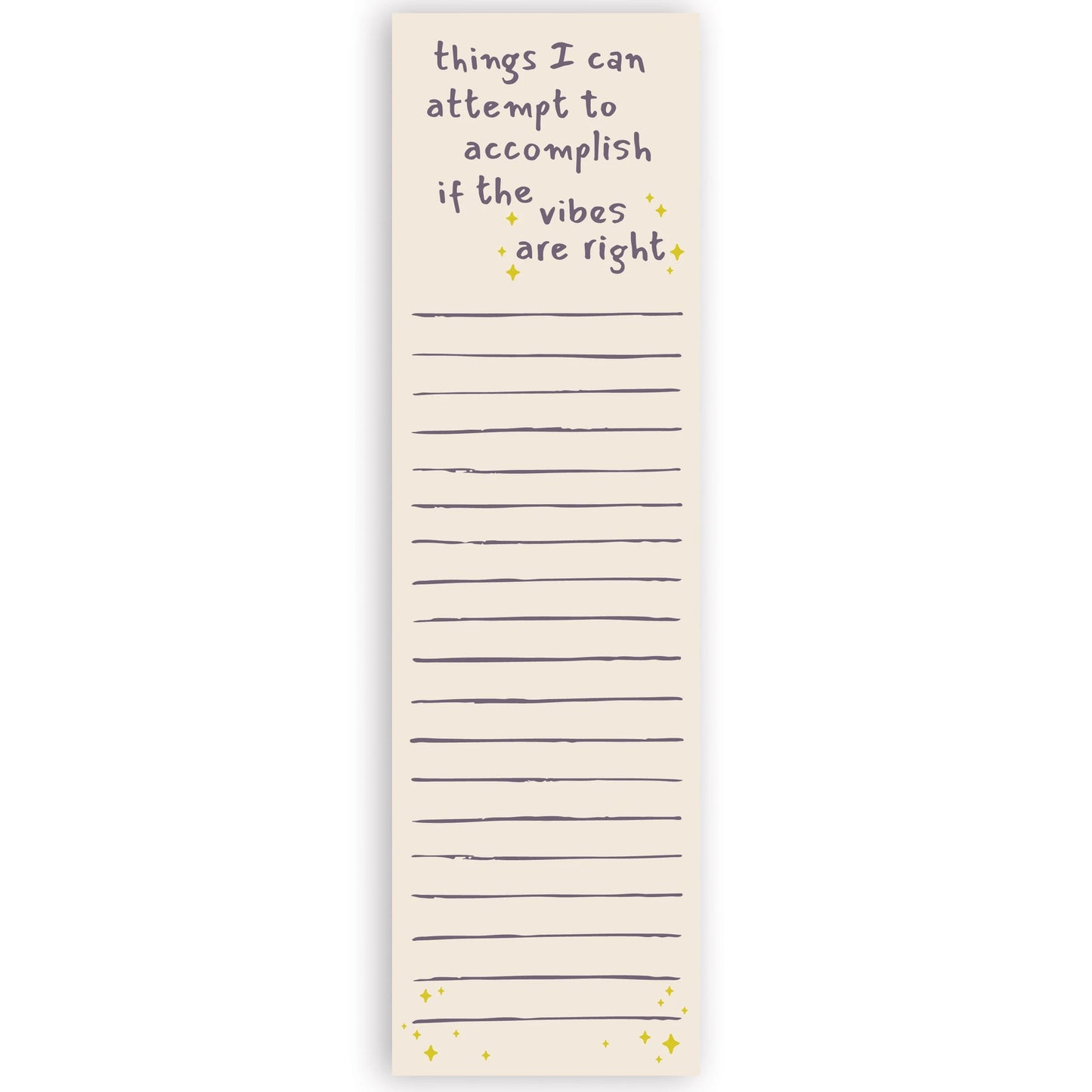 If the Vibes are Right Magnetic Lined Notepad