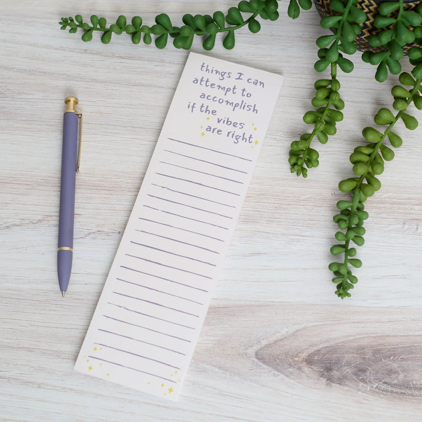 If the Vibes are Right Magnetic Lined Notepad