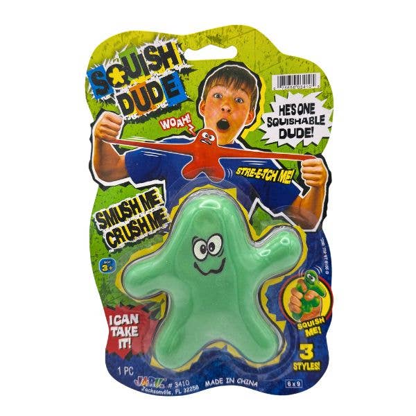 Squish Dude, Smush / Crush / Stretch, Assorted Styles, 24ct