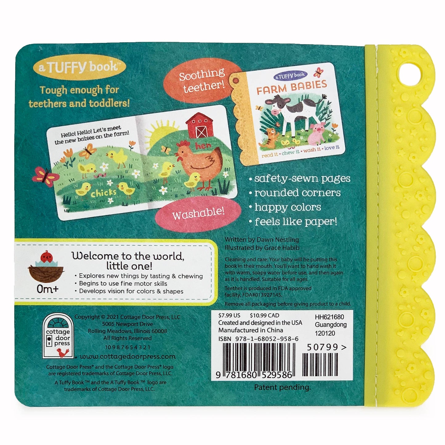 Farm Babies - Tuffy Teether Indestructible Book