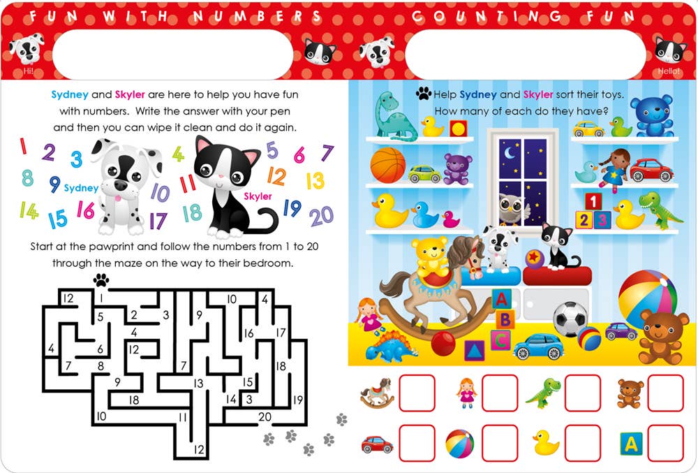 Write & Wipe Fun With Numbers Activity Book