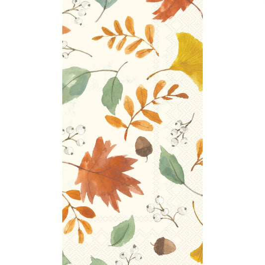 Harvest Leaves Paper Guest Towels Pack of 16