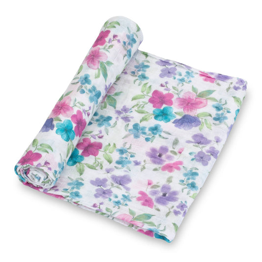 Baby Muslin Swaddle Blanket -  Field of Dreams