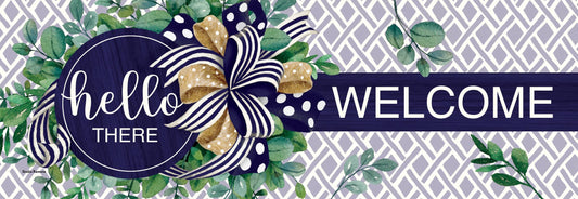 Signature Sign-Eucalyptus on Navy