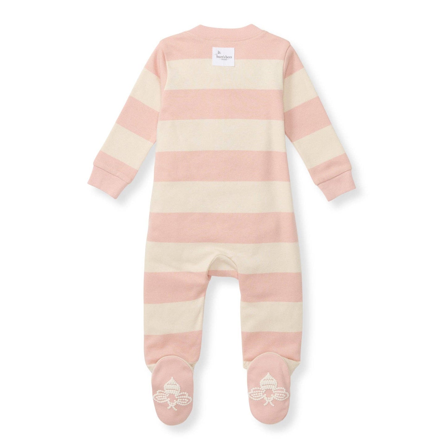 Pink Rugby Stripe Organic Cotton Sleep & Play - Burt's Bees Baby