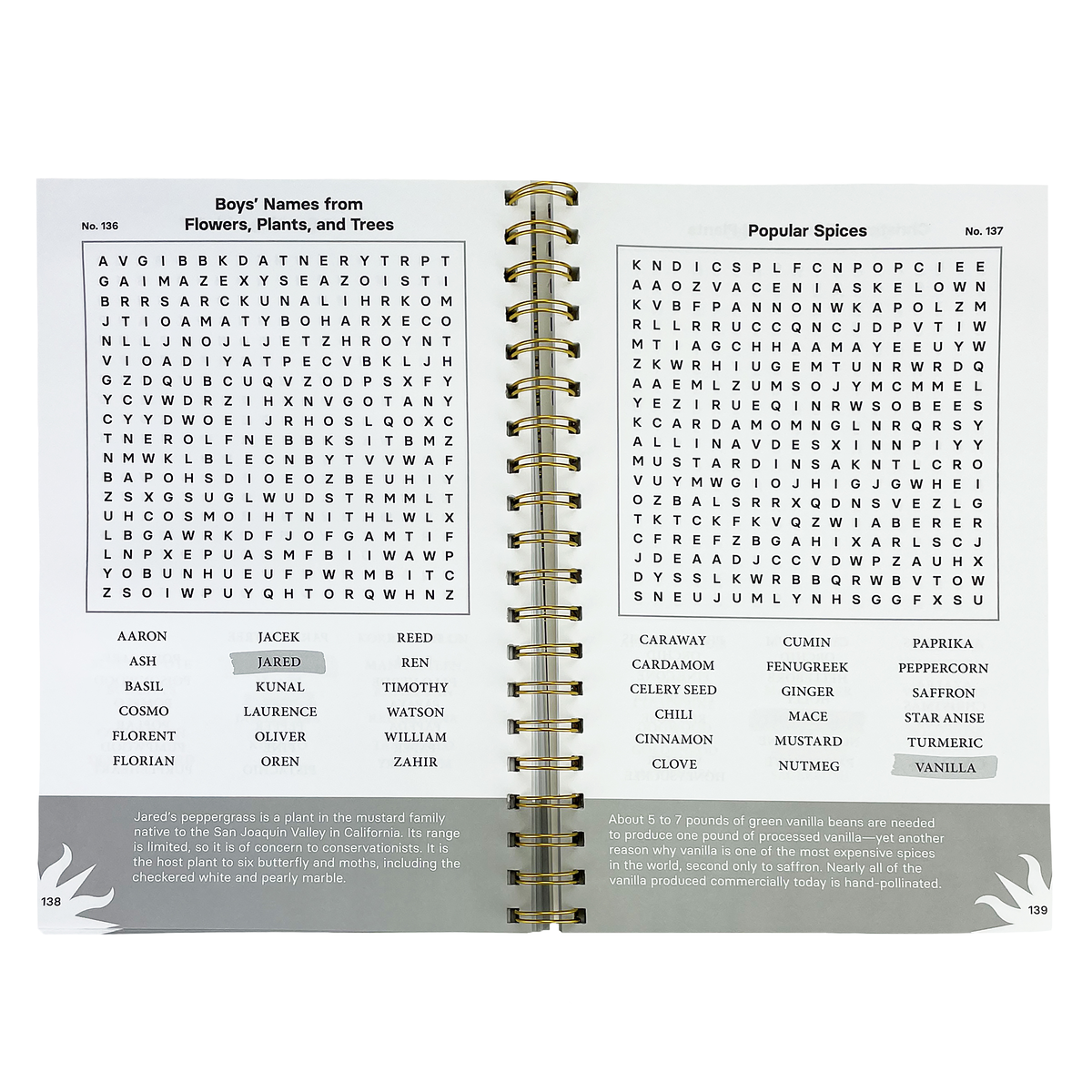 Smithsonian Botanicals Gardens and Plants Word Search Book