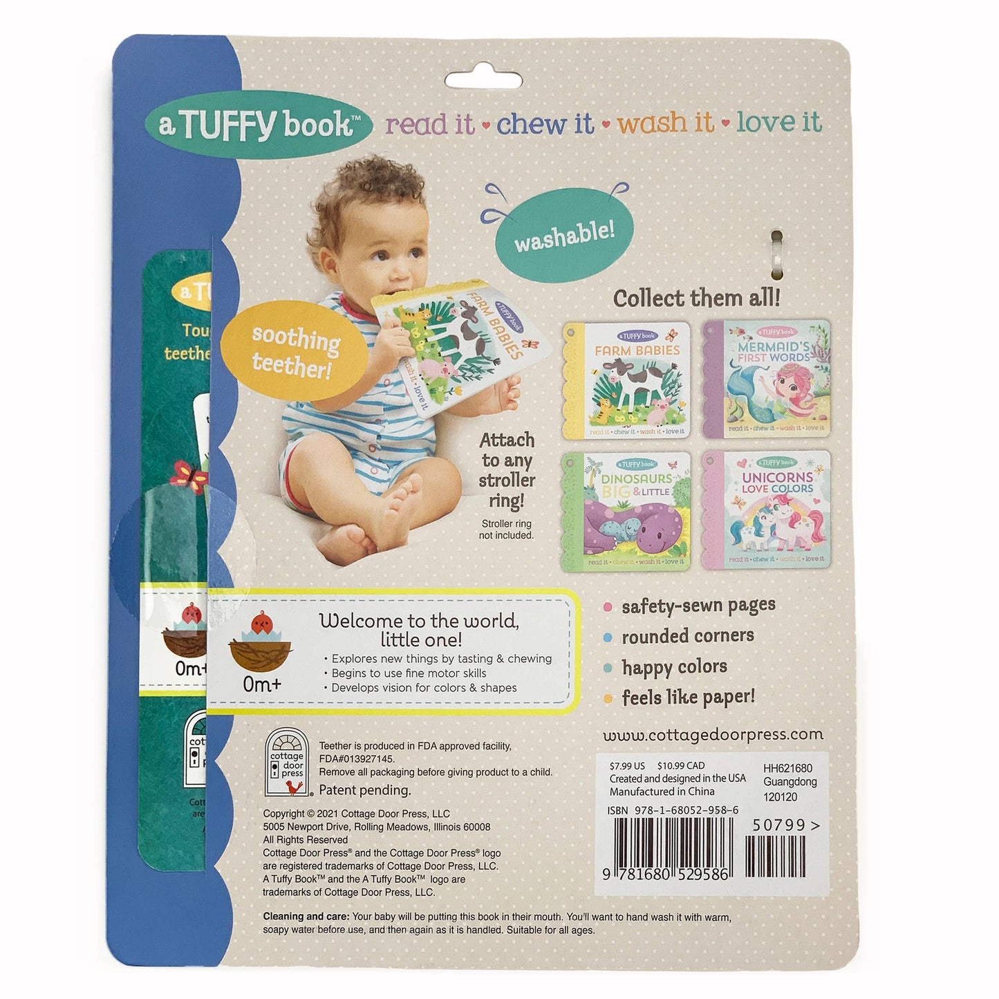 Farm Babies - Tuffy Teether Indestructible Book