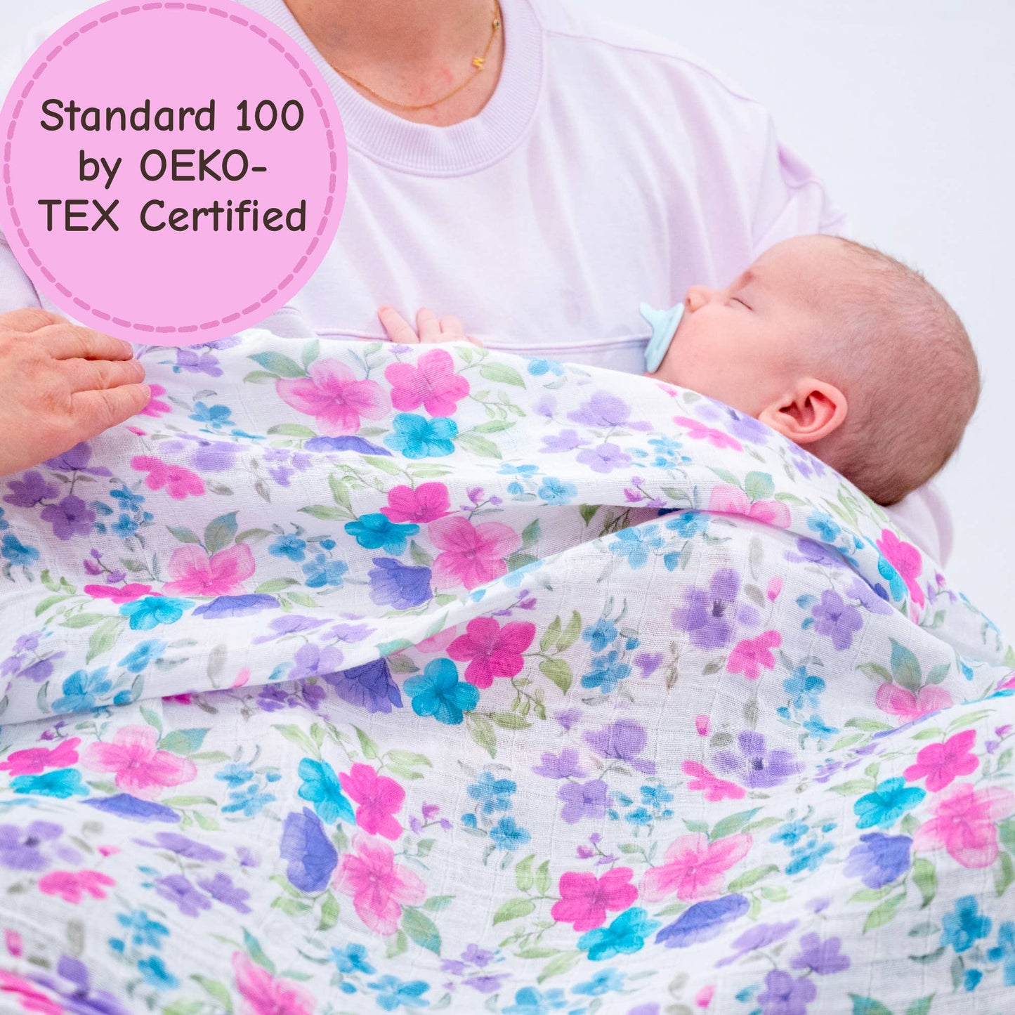 Baby Muslin Swaddle Blanket -  Field of Dreams