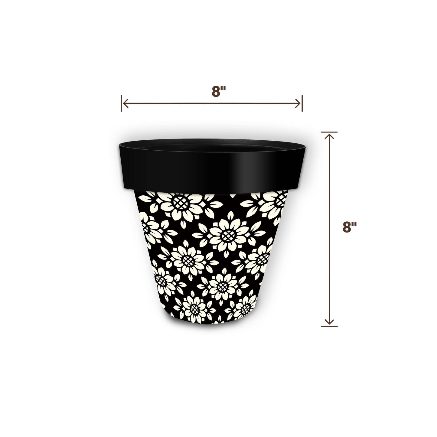 Geometric Floral Indoor/ Outdoor Planter