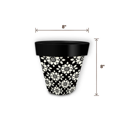 Geometric Floral Indoor/ Outdoor Planter