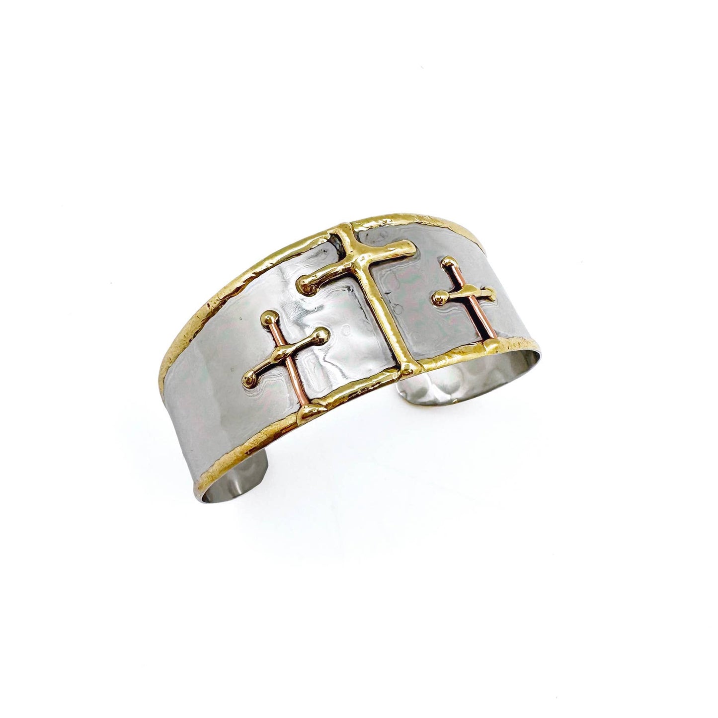 The Blessing Triple Cross Cuff Bracelet