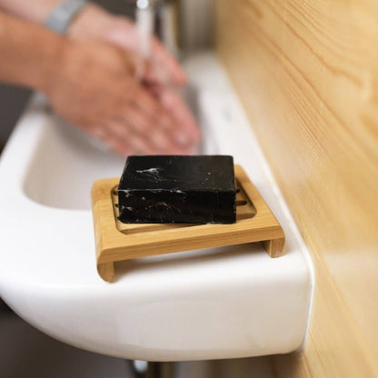 Bamboo Soap Dish with Drain Slots