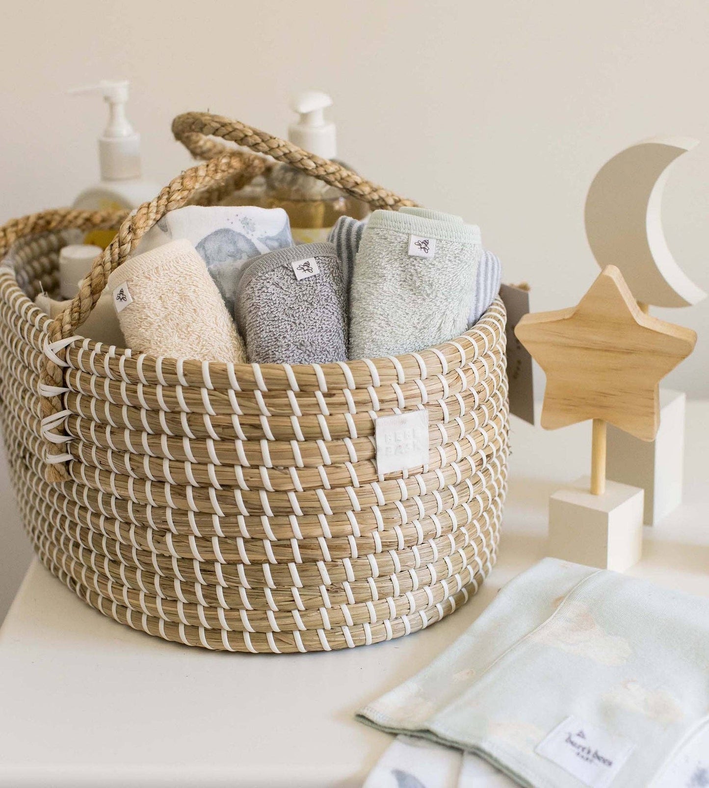 Organic Cotton Woven Terry Washcloths 3 Pack - Burt's Bees Baby