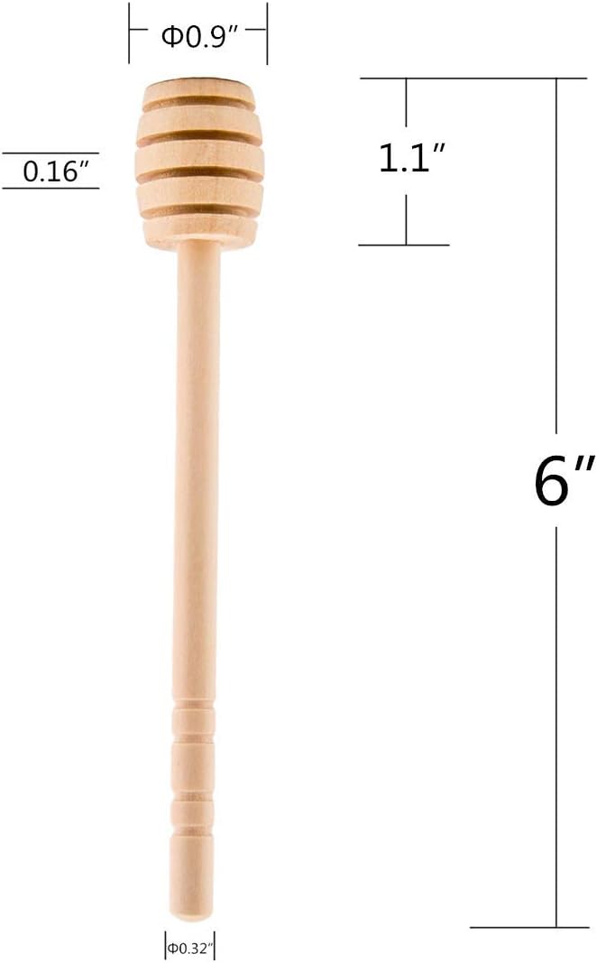 Wooden Honey Dipper Stick