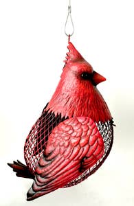 Metal Cardinal Bird Feeder