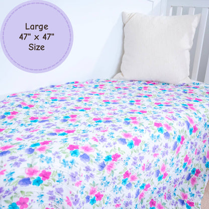 Baby Muslin Swaddle Blanket -  Field of Dreams