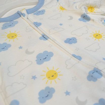 Cloud, Sun, Star and Moon Infant Zipper Footie Pajamas Sleeper