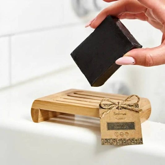 Bamboo Soap Dish with Drain Slots