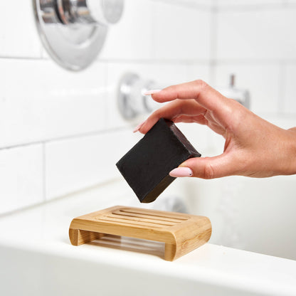 Bamboo Soap Dish with Drain Slots