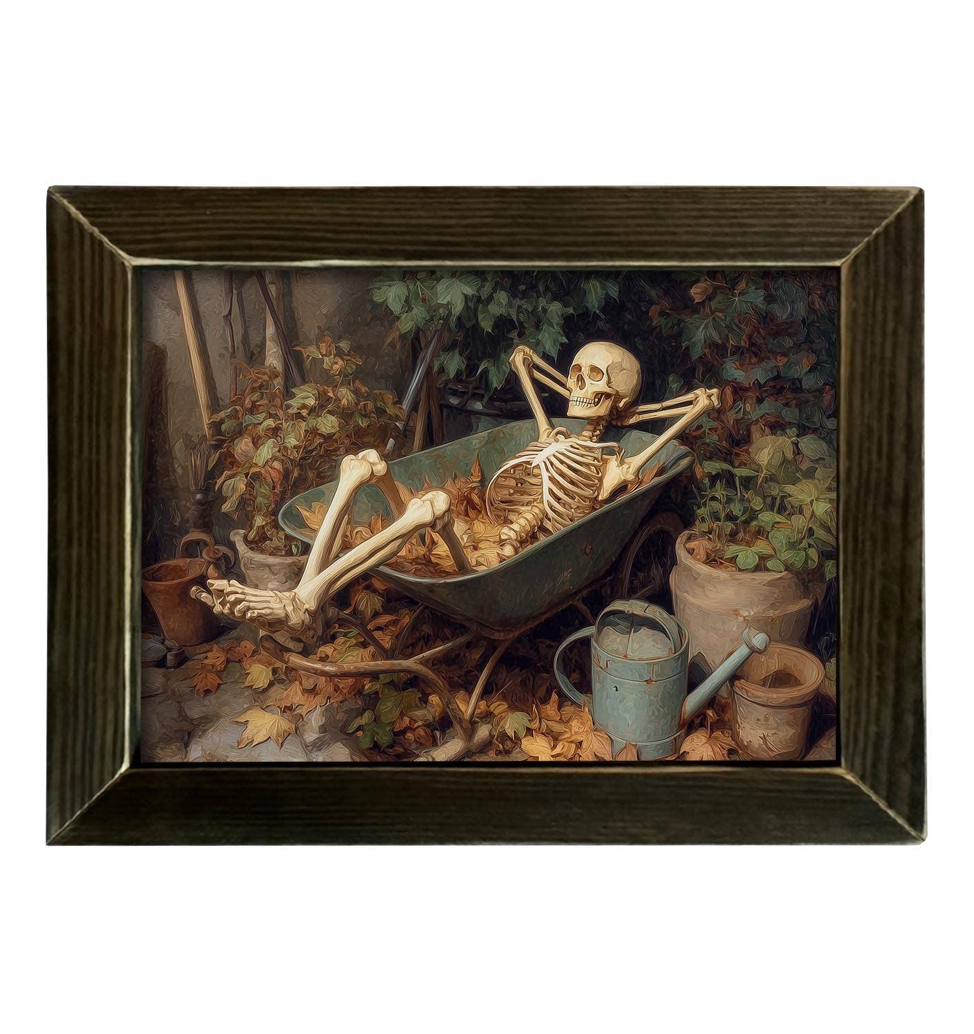 Skeleton Garden Framed Art