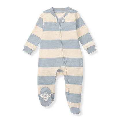Blue Rugby Stripe Organic Cotton Sleep & Play - Burt's Bees Baby