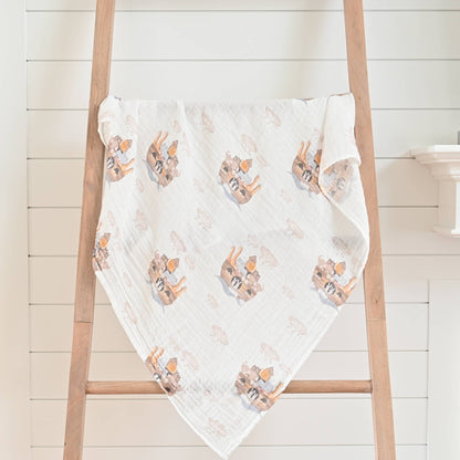 Baby Muslin Swaddle Blanket Noah's Ark