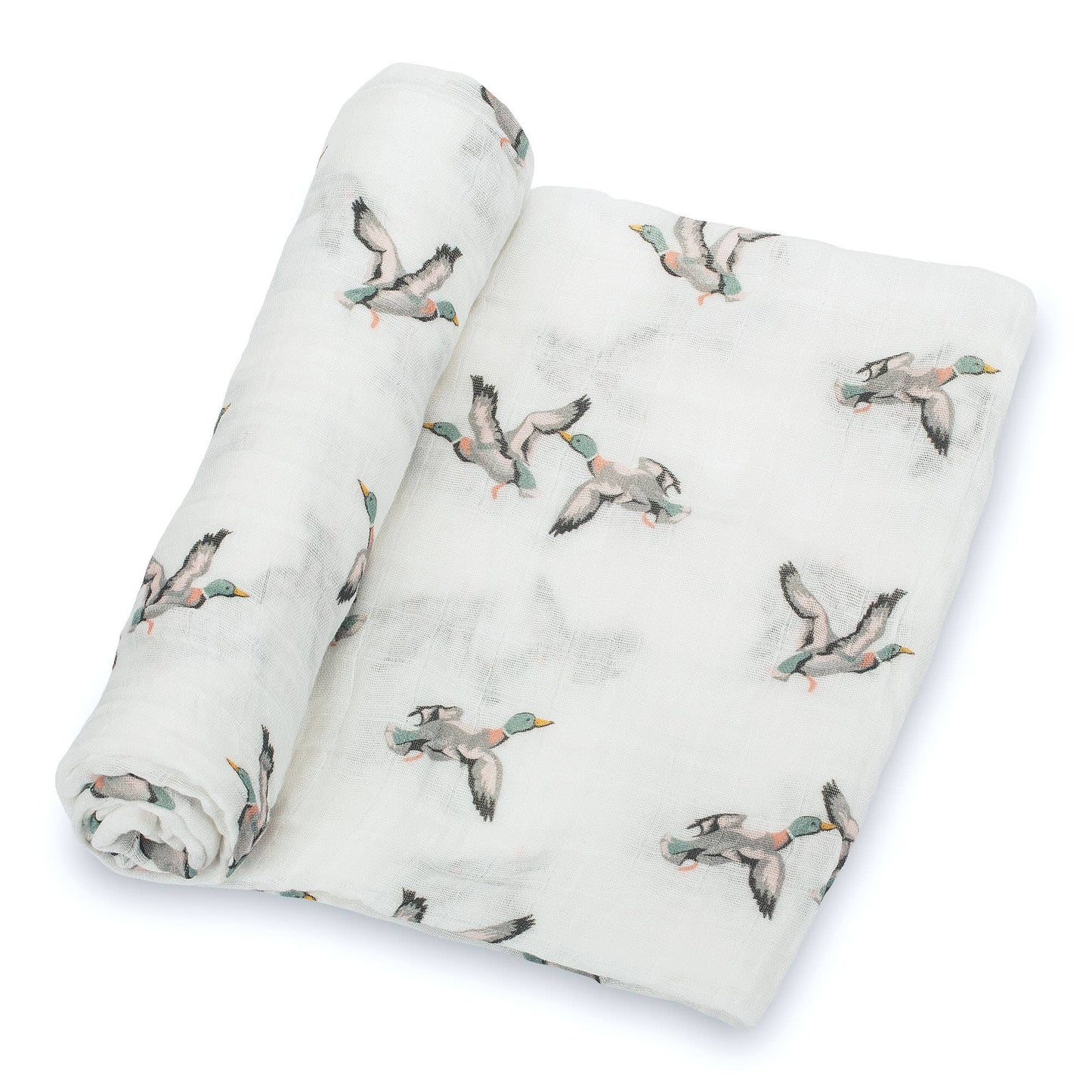 Baby Muslin Swaddle Blanket Quackin Up Mallard Duck