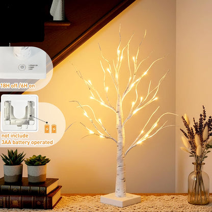 Lighted Birch Tree - 2 Ft.
