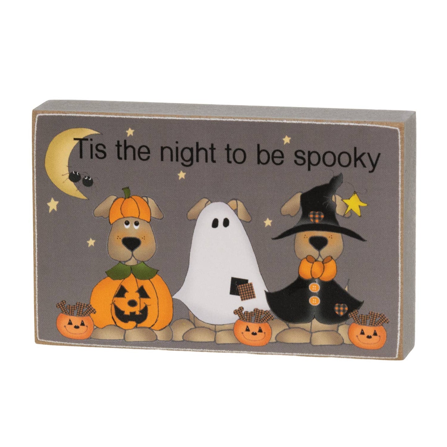 Happy-Howl-O-Ween Decorative Dog Block - Three Styles