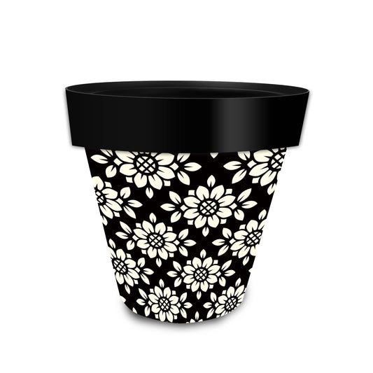 Geometric Floral Indoor/ Outdoor Planter