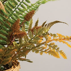 Fall Wetland Fern & Wheat Bush 18"