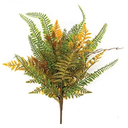 Fall Wetland Fern & Wheat Bush 18"