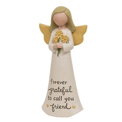Forever Grateful to Call You Friend - Resin Angel Statuary