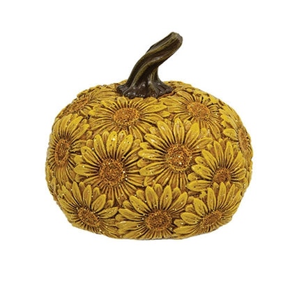Harvest Sunflower Resin Pumpkin - Three Color Options