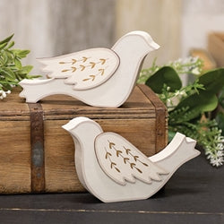 Wooden Dove Tabletop Sitters - 2 Options