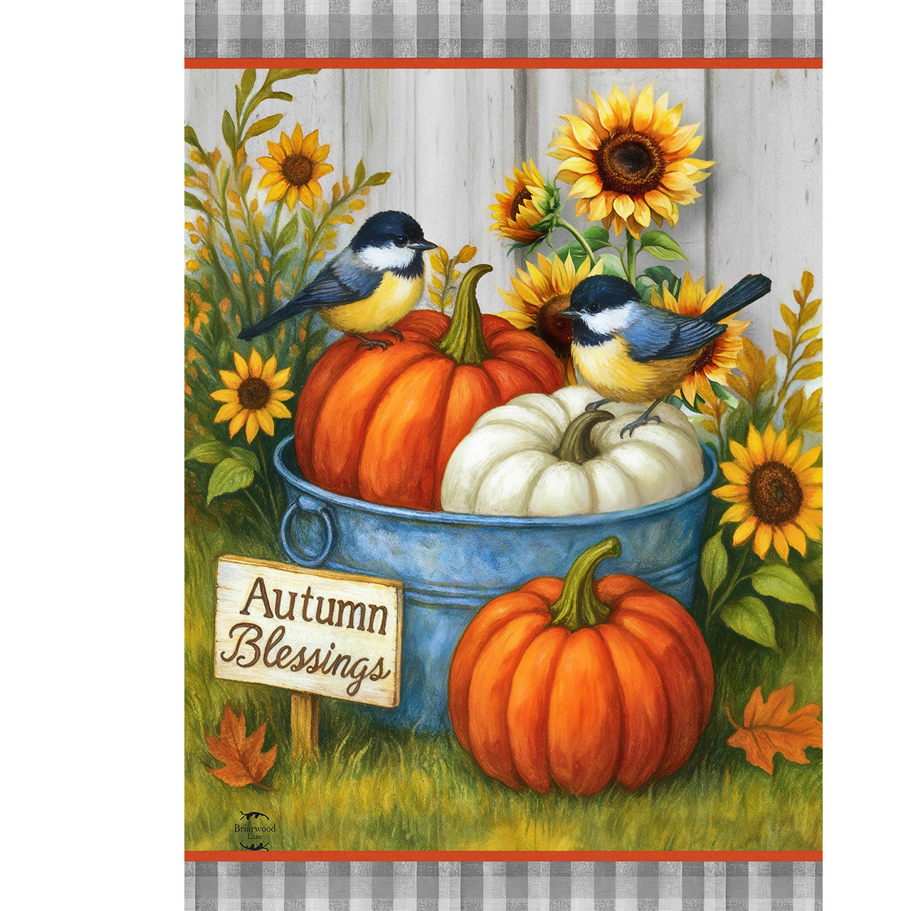 Autumn Blessings Bushel Garden Flag